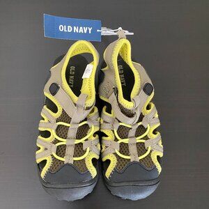 Old Navy Lime Green and Gray Sandals for Toddler (Size 11)